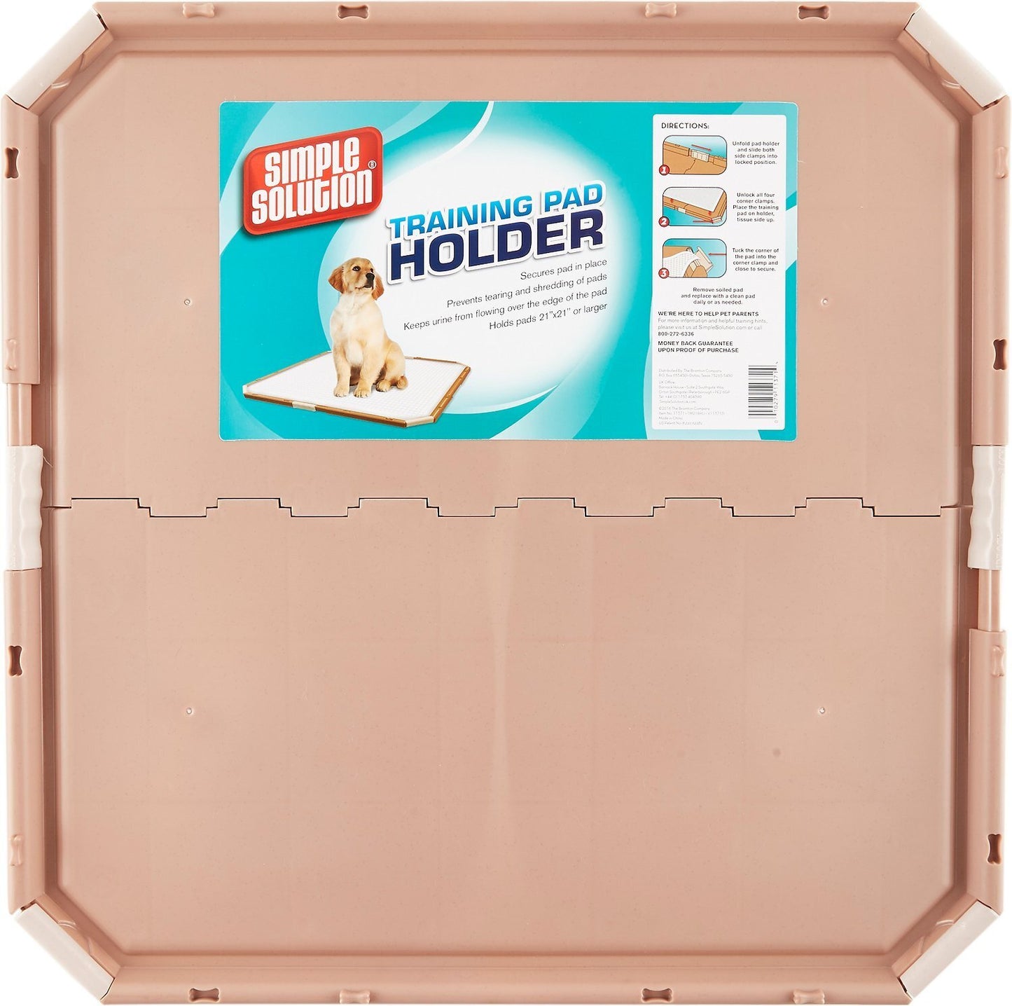 Simple Solution Dog Training Pad Holder with Snap-On Clips to Hold Puppy Pads in Place