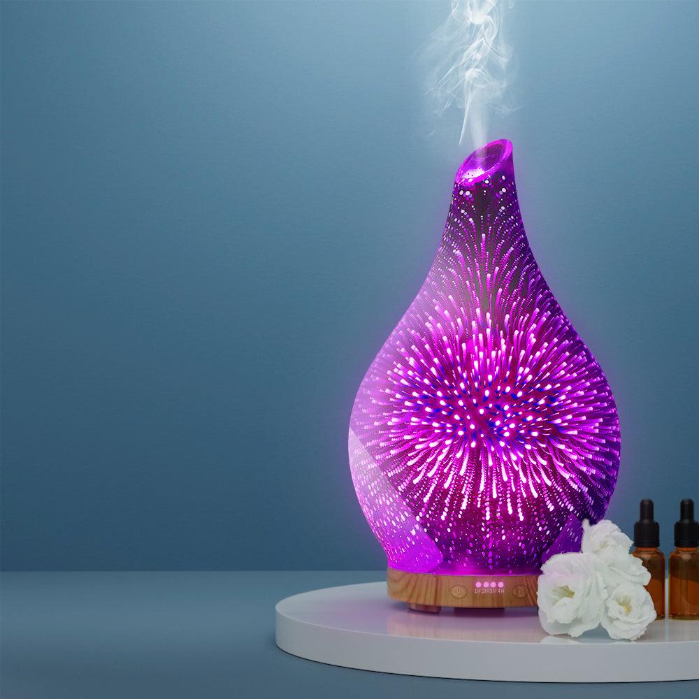 Devanti Aroma Diffuser Aromatherapy Humidifier 3D 100ml - Mega Pet Store
