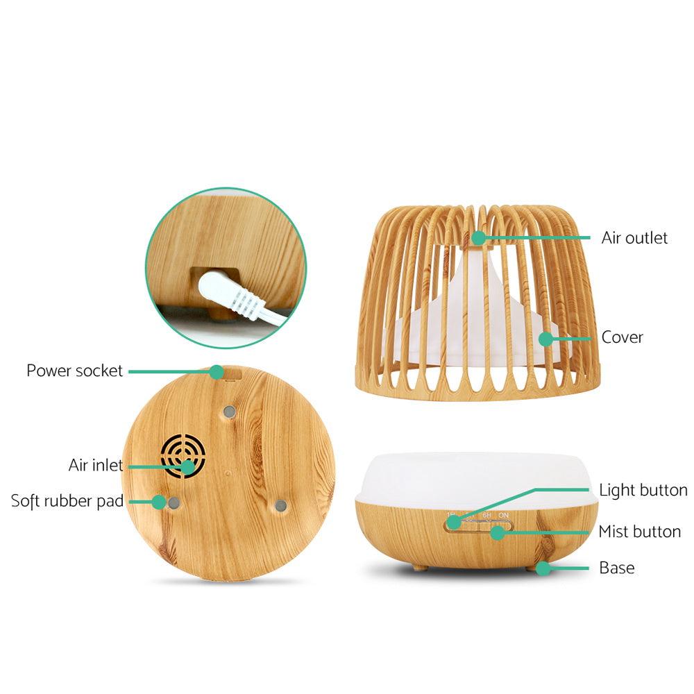 Devanti Aroma Diffuser Aromatherapy Remote 500ml - Mega Pet Store