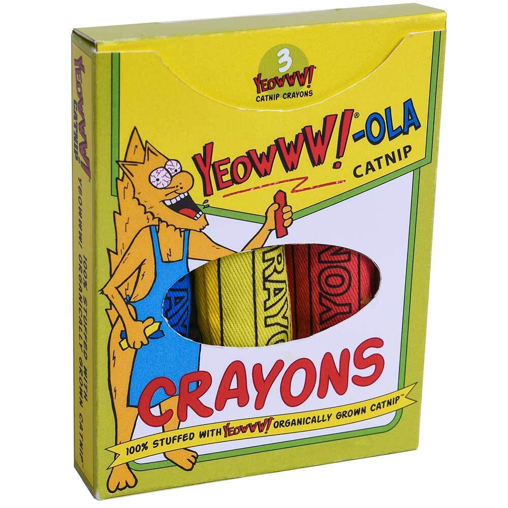 Yeowww!-Ola Catnip Crayons Cat Toy- Pack of 3