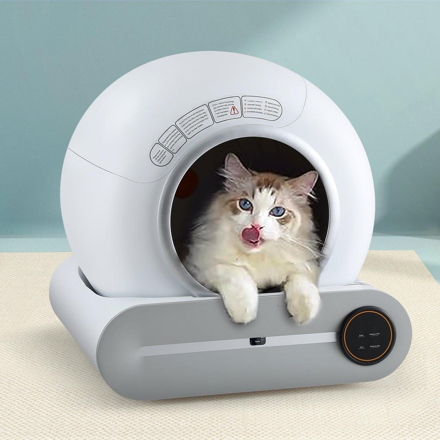 i.Pet Automatic Cat Litter Box Self-Cleaning Large Smart Toilet Tray App Control 9L - Mega Pet Store