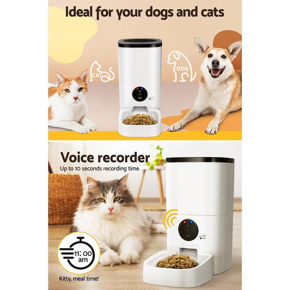 i.Pet Automatic Pet Feeder 6L Wifi Auto Dog Cat Smart Food Dispenser Timer - Mega Pet Store