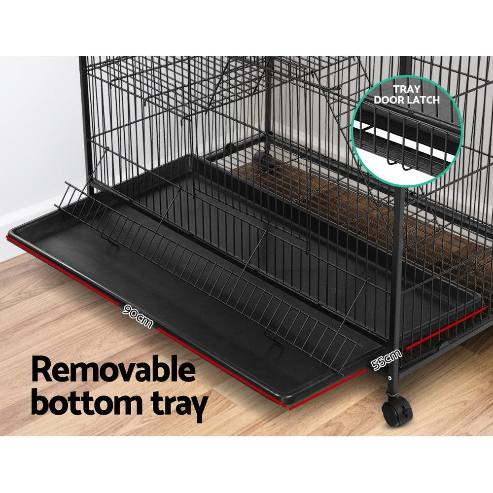 i.Pet Rabbit Cage 142cm Hutch 4 Level Bird Guinea Pig Ferret - Mega Pet Store