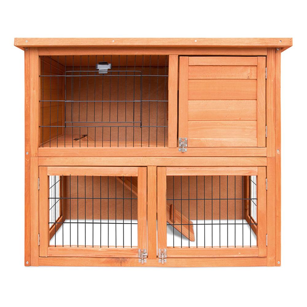 i.Pet Chicken Coop 88cm x 40cm x 76cm Rabbit Hutch Large House Run Wooden Cage Outdoor - Mega Pet Store