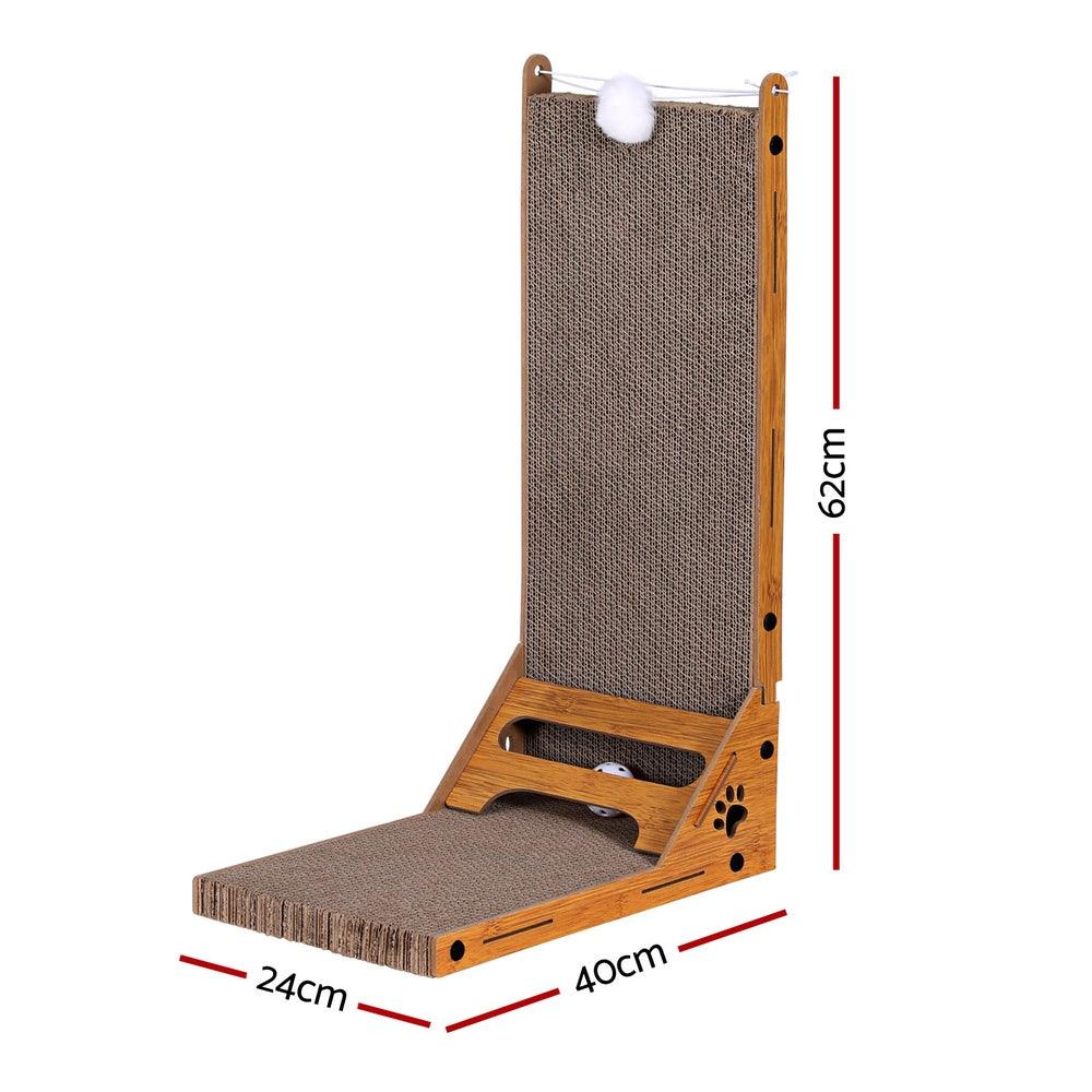 i.Pet Cat Scratching Board Scratcher Cardboard Kitten Indoor Climbing Toy Catnip - Mega Pet Store