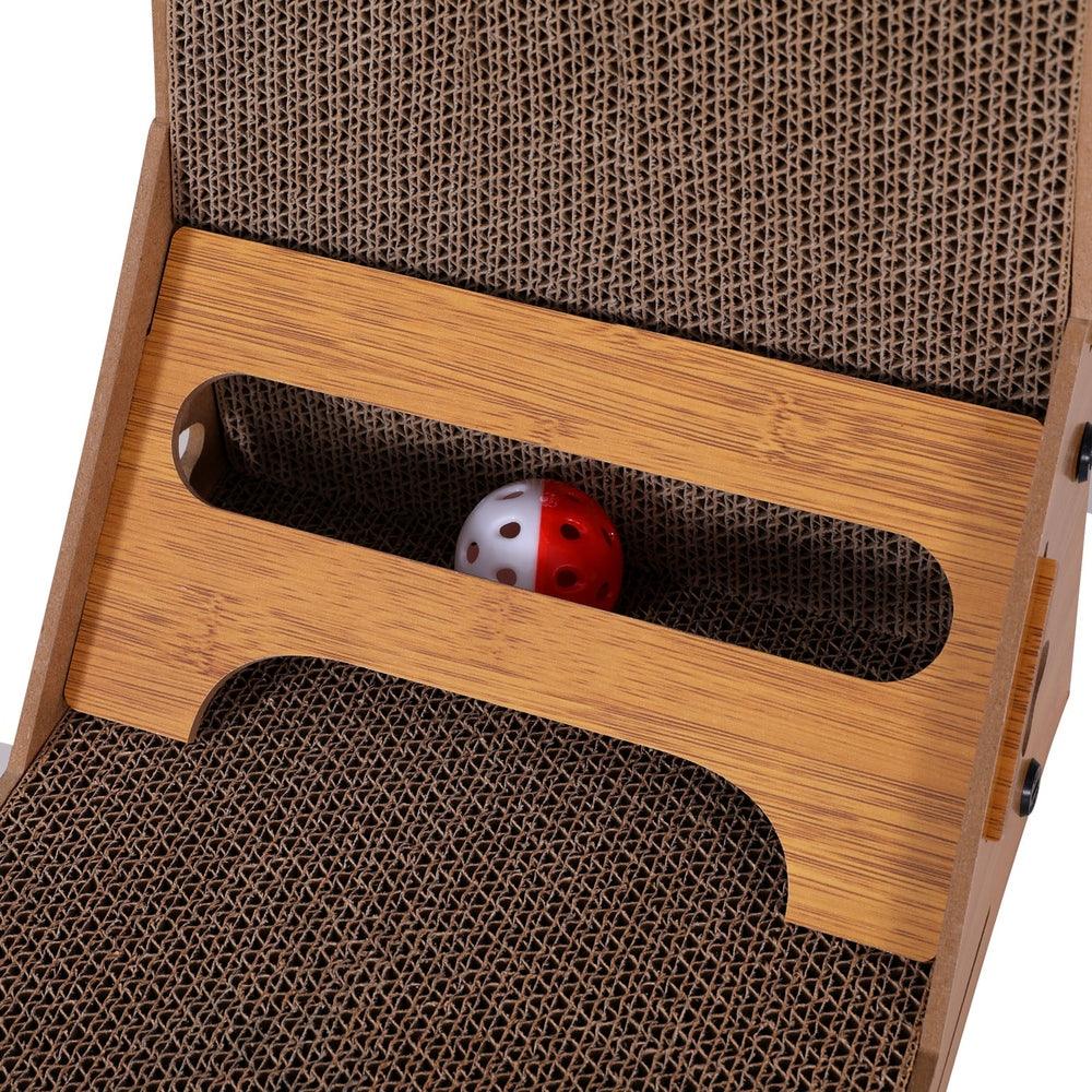 i.Pet Cat Scratching Board Scratcher Cardboard Kitten Indoor Climbing Toy Catnip - Mega Pet Store