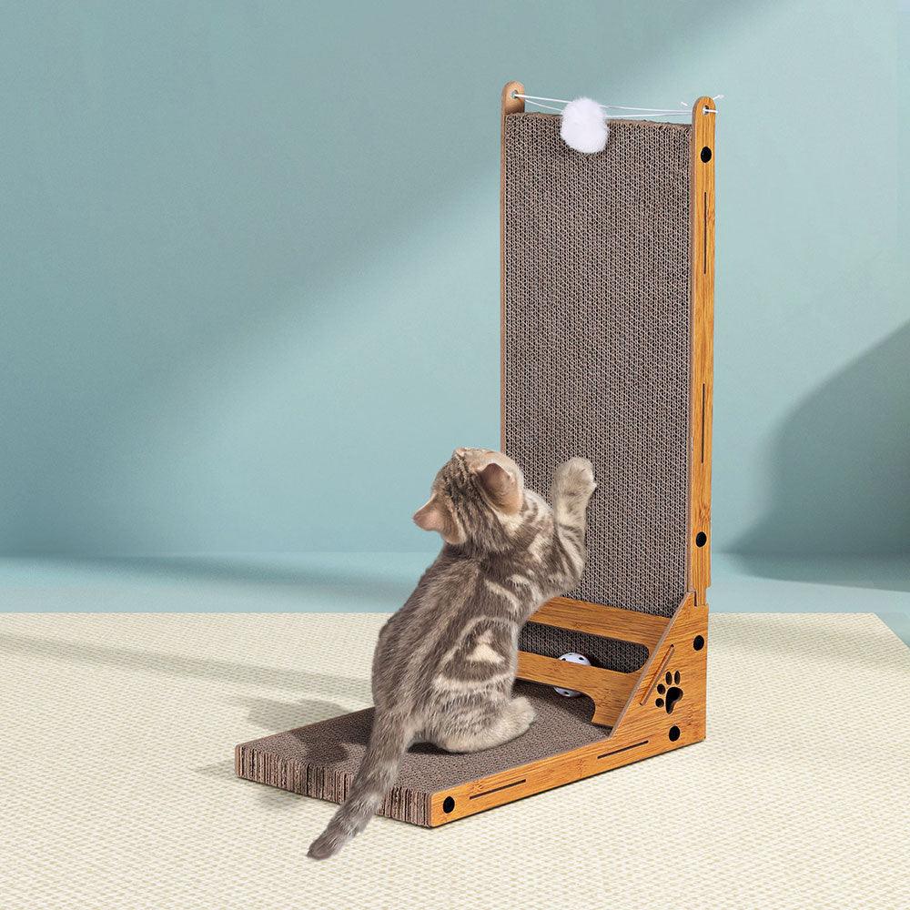 i.Pet Cat Scratching Board Scratcher Cardboard Kitten Indoor Climbing Toy Catnip - Mega Pet Store