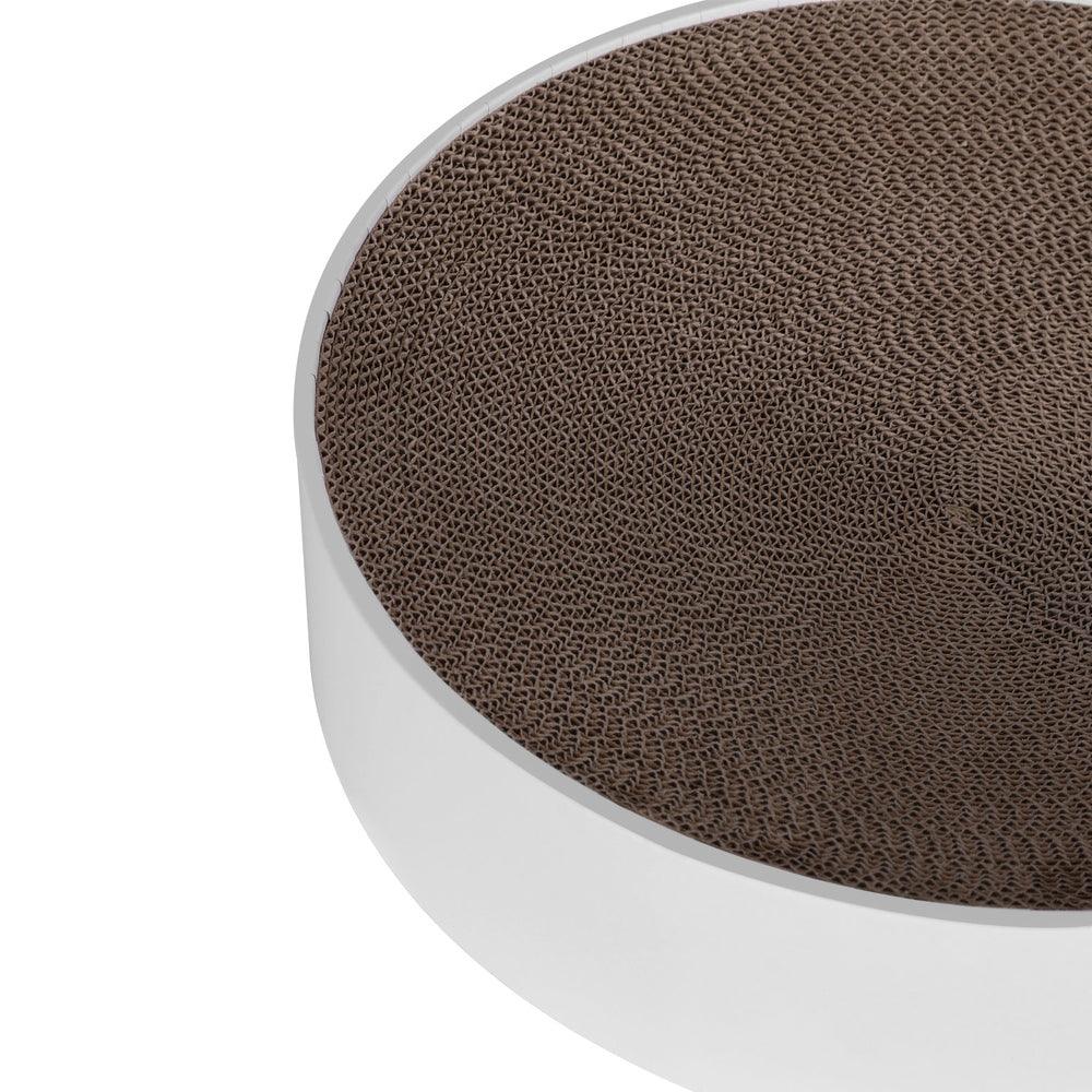 i.Pet Cat Scratching Board Scratcher Cardboard Kitten Indoor Round Bed Catnip - Mega Pet Store