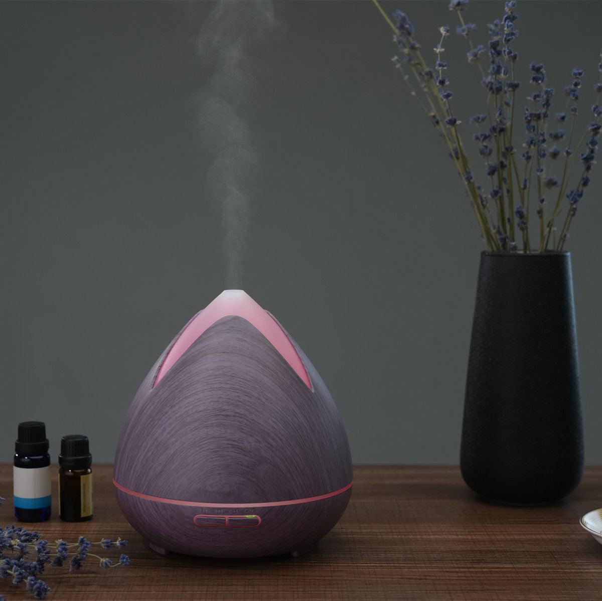 Essential Oils Ultrasonic Aromatherapy Diffuser Air Humidifier Purify 400ML - Violet - Mega Pet Store