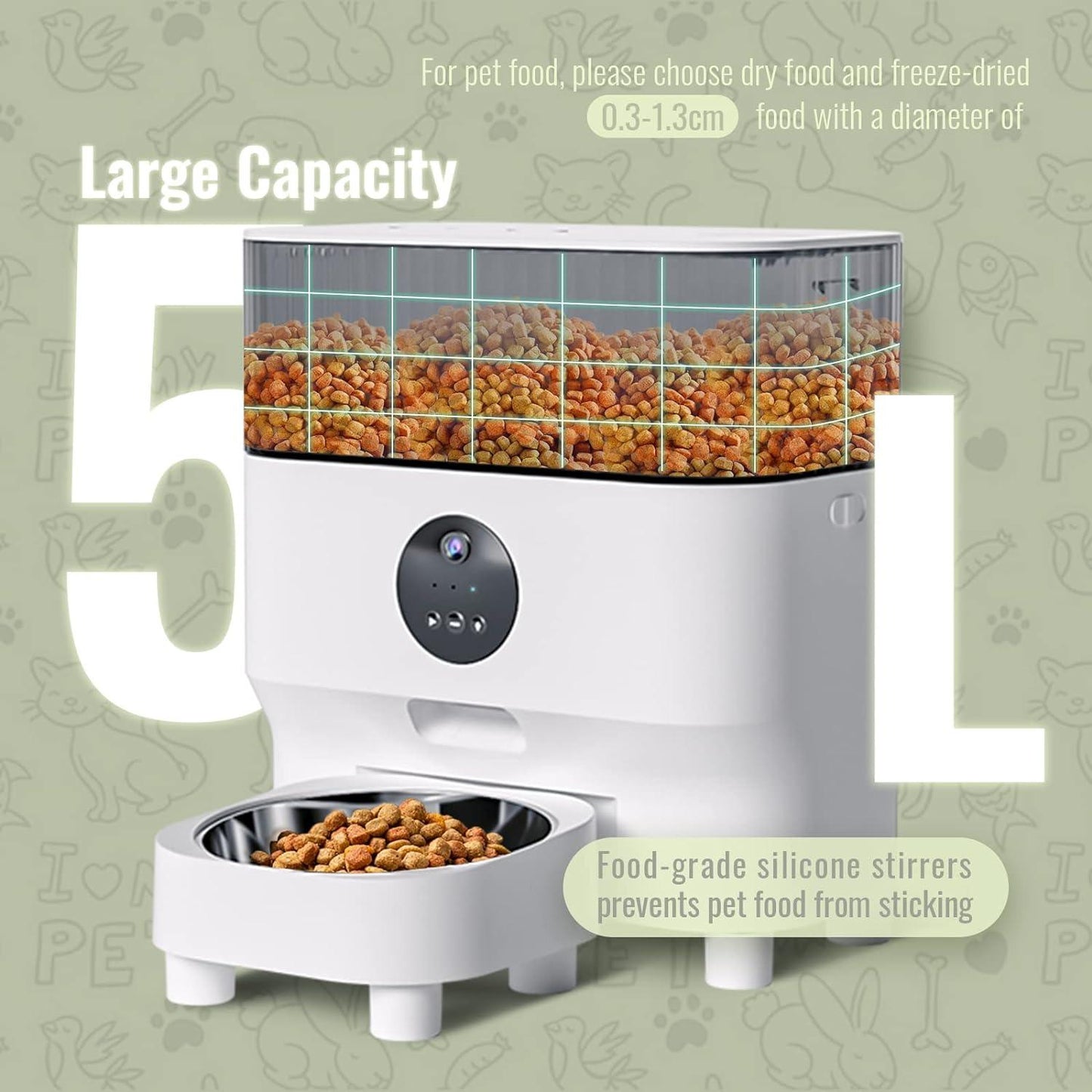 Automatic Pet Feeder with WiFi App and Control Timed Meals - Mega Pet Store