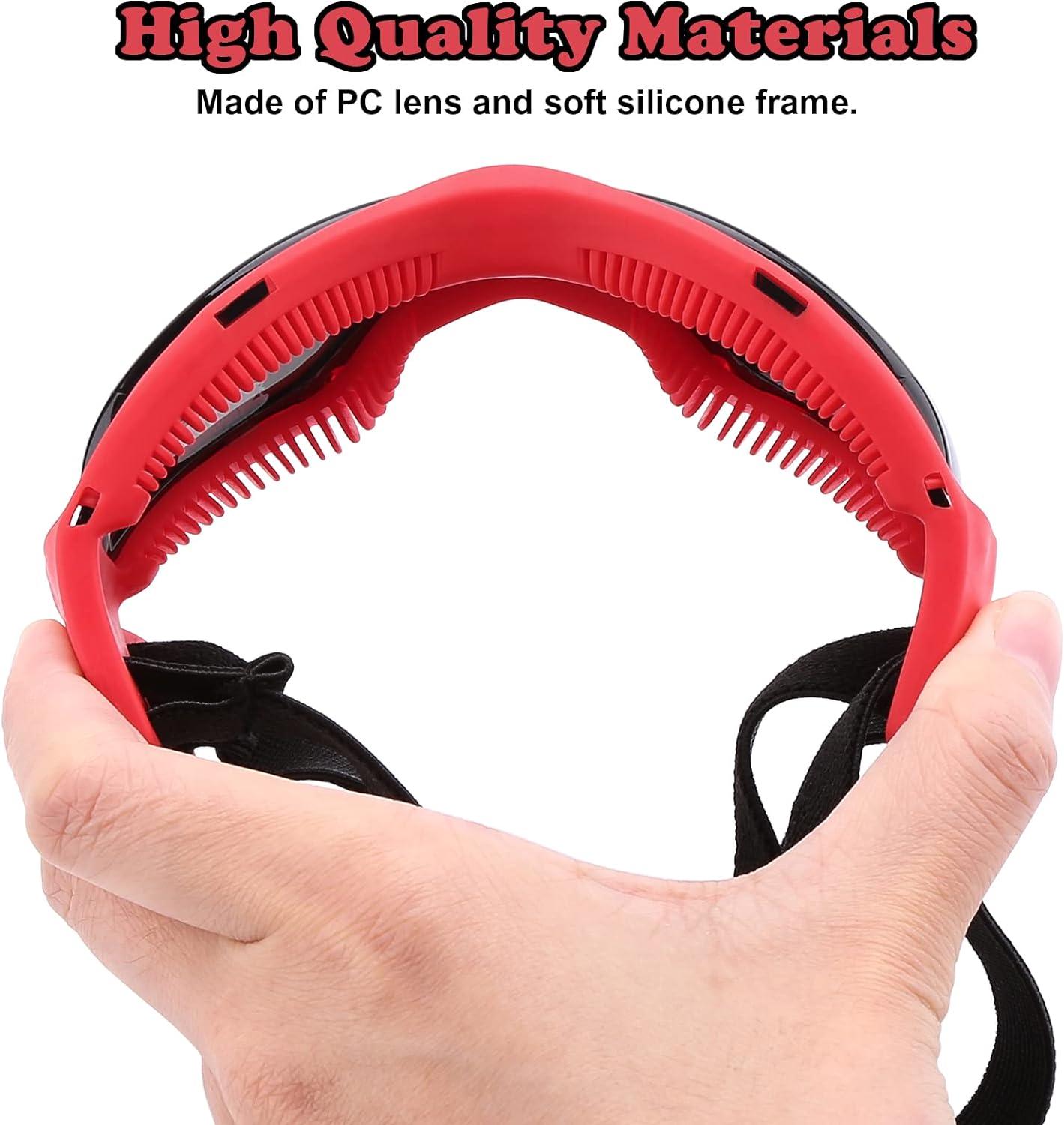 Dog Helmet Goggles, Small and Medium, Red - Mega Pet Store