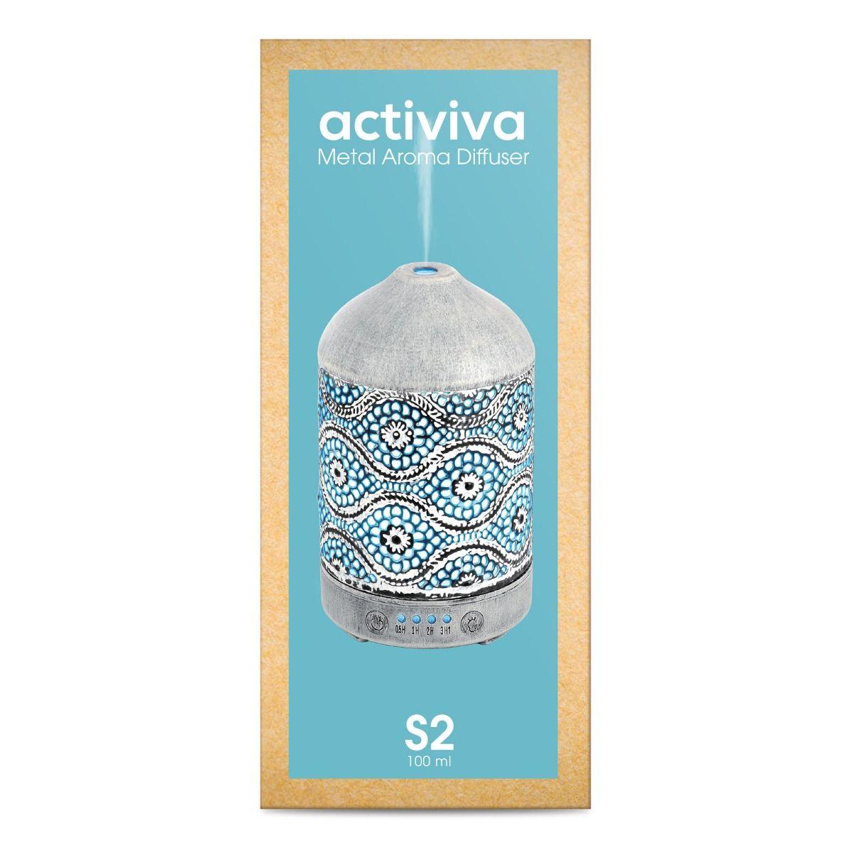activiva 100ml Metal Essential Oil and Aroma Diffuser-Vintage White - Mega Pet Store