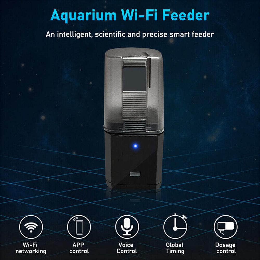 WiFi Automatic Fish Food Feeder Pet Feeding Aquarium Tank Pond Dispenser USB - Mega Pet Store