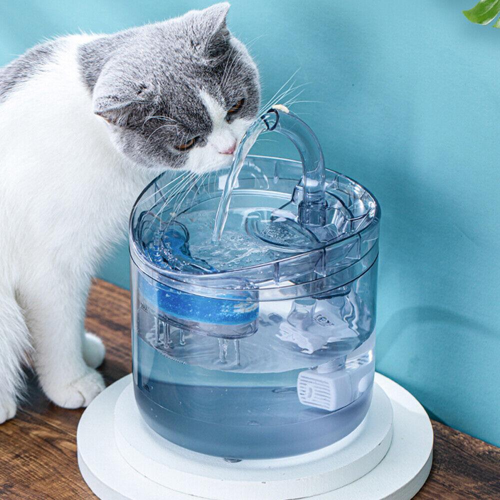 Electric Pet Water Fountain Cat Dog Automatic Sensor Drinking Dispenser Filter - Mega Pet Store