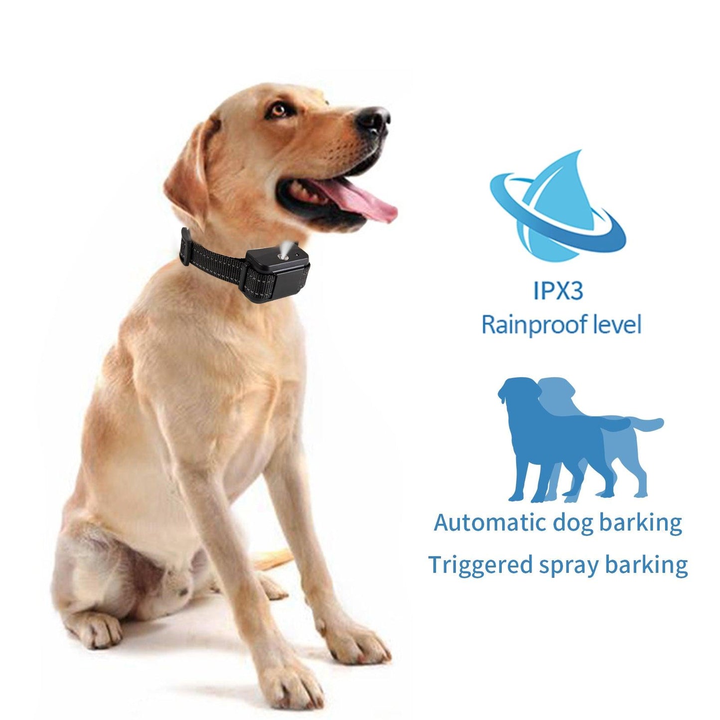 Dog Citronella Anti Bark Spray Collar Training Stop Barking Humane Rechargeable - Mega Pet Store