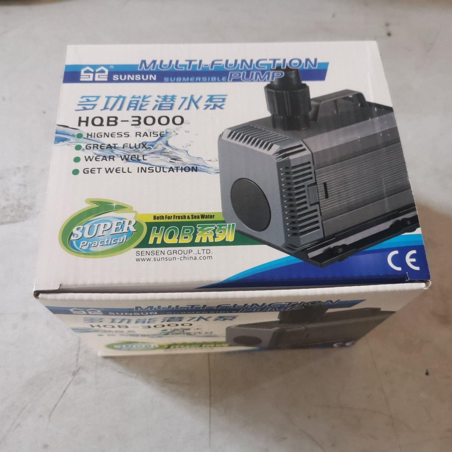 2500LPH HQB-3000 SUNSUN Submersible Water Pump Aquarium Fountain Pond Tank AU - Mega Pet Store