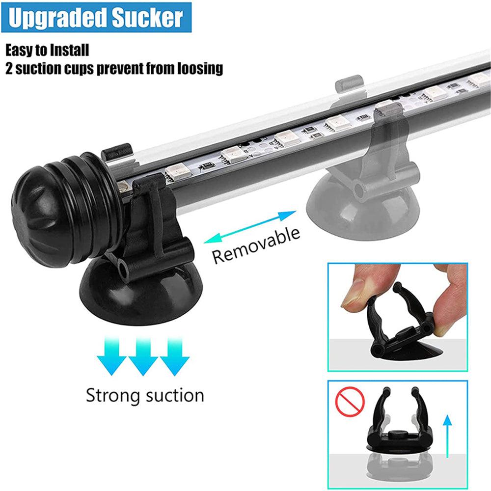 27 LED Aquarium Fish Tank LED Light Bar Lamp 48cm Pool Submersible Waterproof White Light - Mega Pet Store