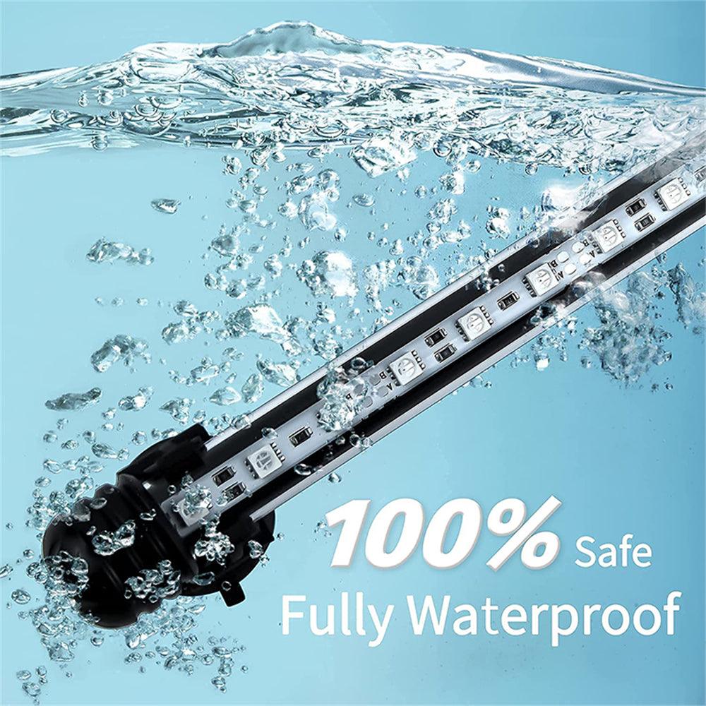27 LED Aquarium Fish Tank LED Light Bar Lamp 48cm Pool Submersible Waterproof White Light - Mega Pet Store