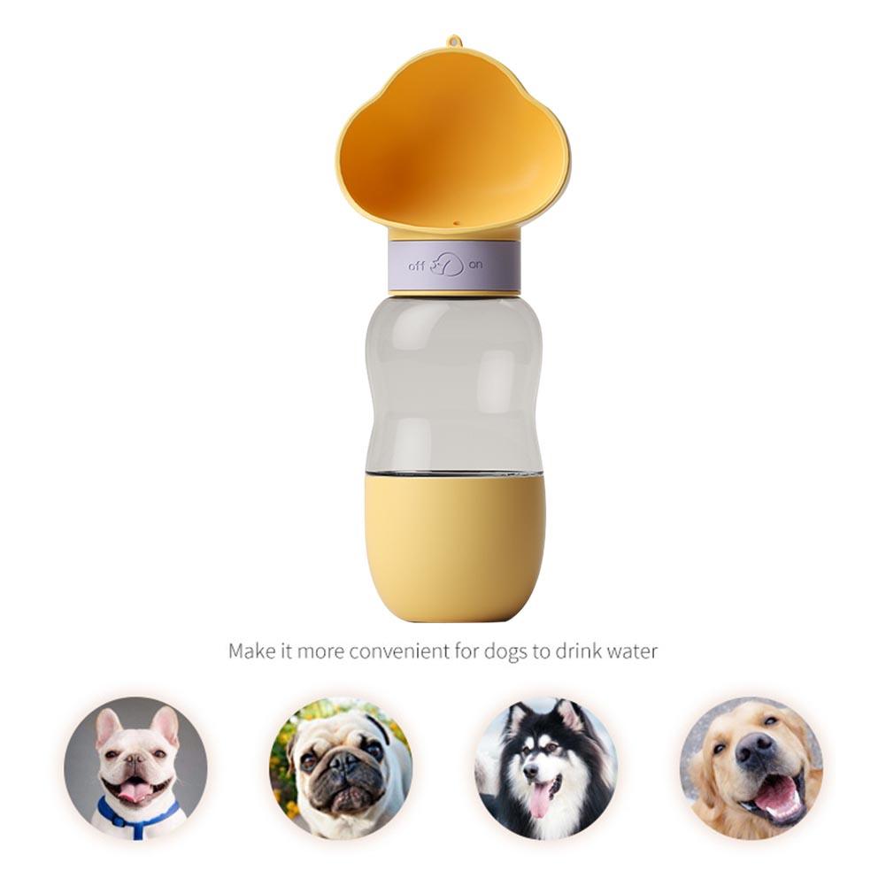 Portable Dog Water Bottle with Food Container Leak Proof Dog Water Dispenser(Yellow) - Mega Pet Store