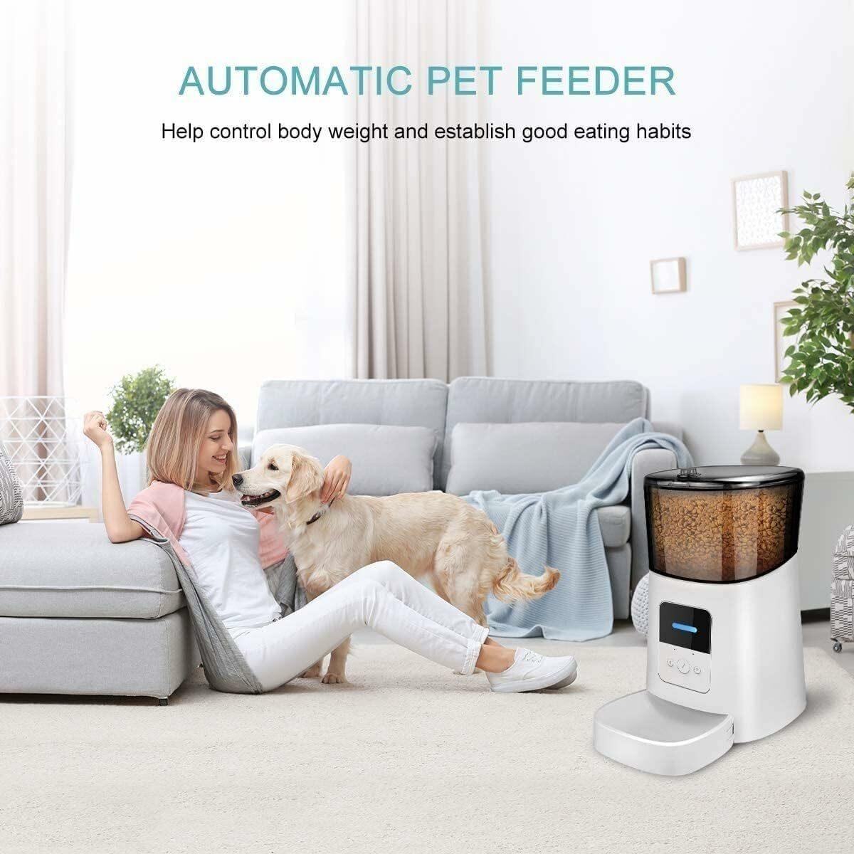 FLOOFI WiFi 6L Automatic Pet Feeder (White) FI-FD-121-CX - Mega Pet Store