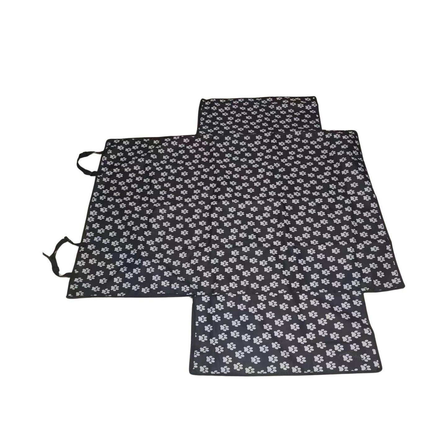 FLOOFI 140 x 145cm Pets Car Back Seat Cover Hammock (Black) - Mega Pet Store