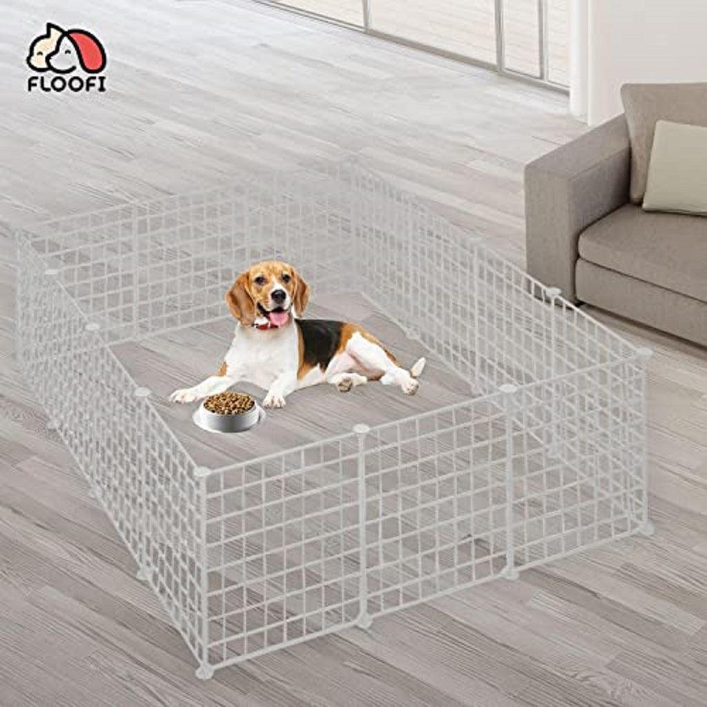 Floofi Small Pet Playpen (White) FI-PP-104-JY - Mega Pet Store