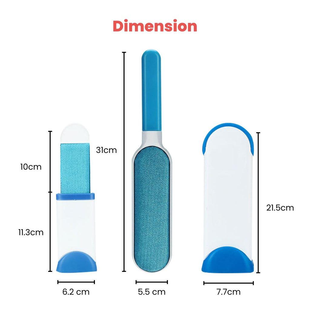 Floofi 3-in-1 Pet Remover Brush Blue - Mega Pet Store