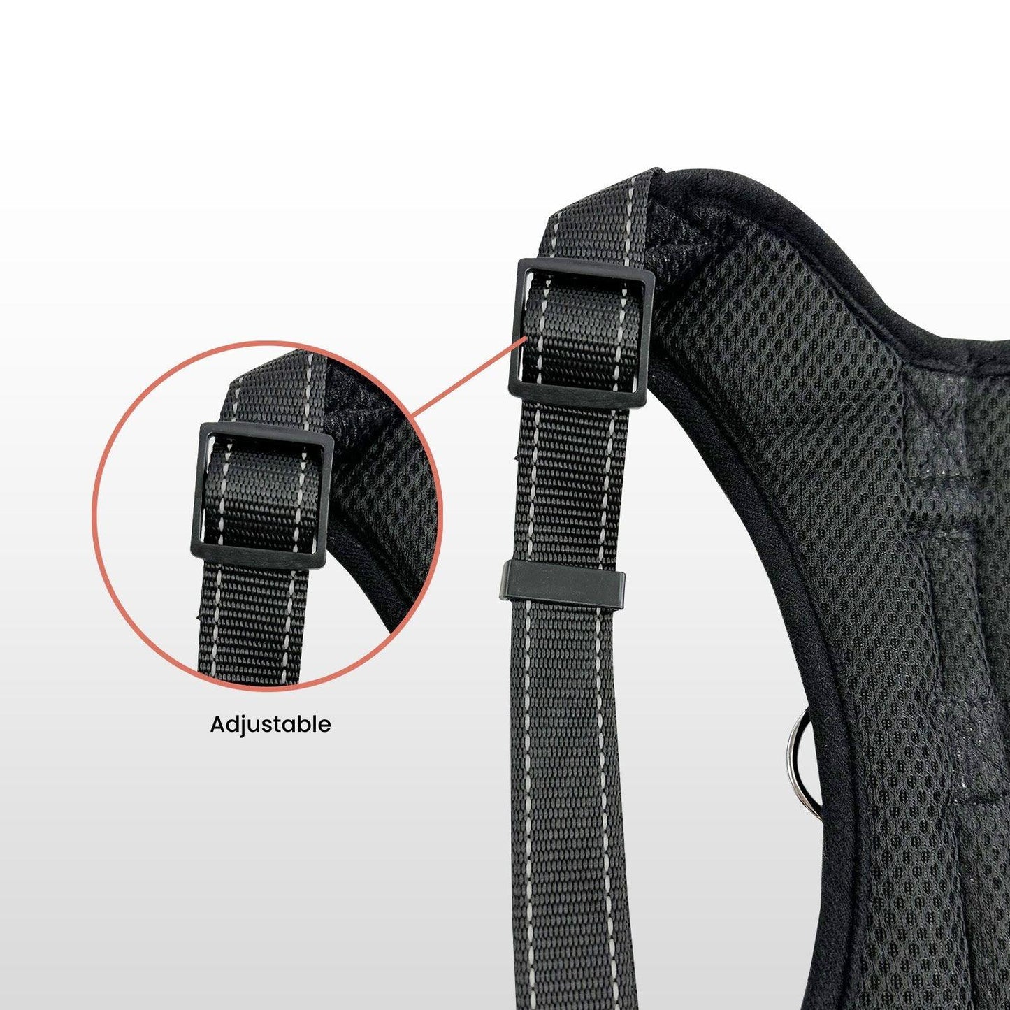 FLOOFI Dog Harness L Size (Army Green & White) - Mega Pet Store