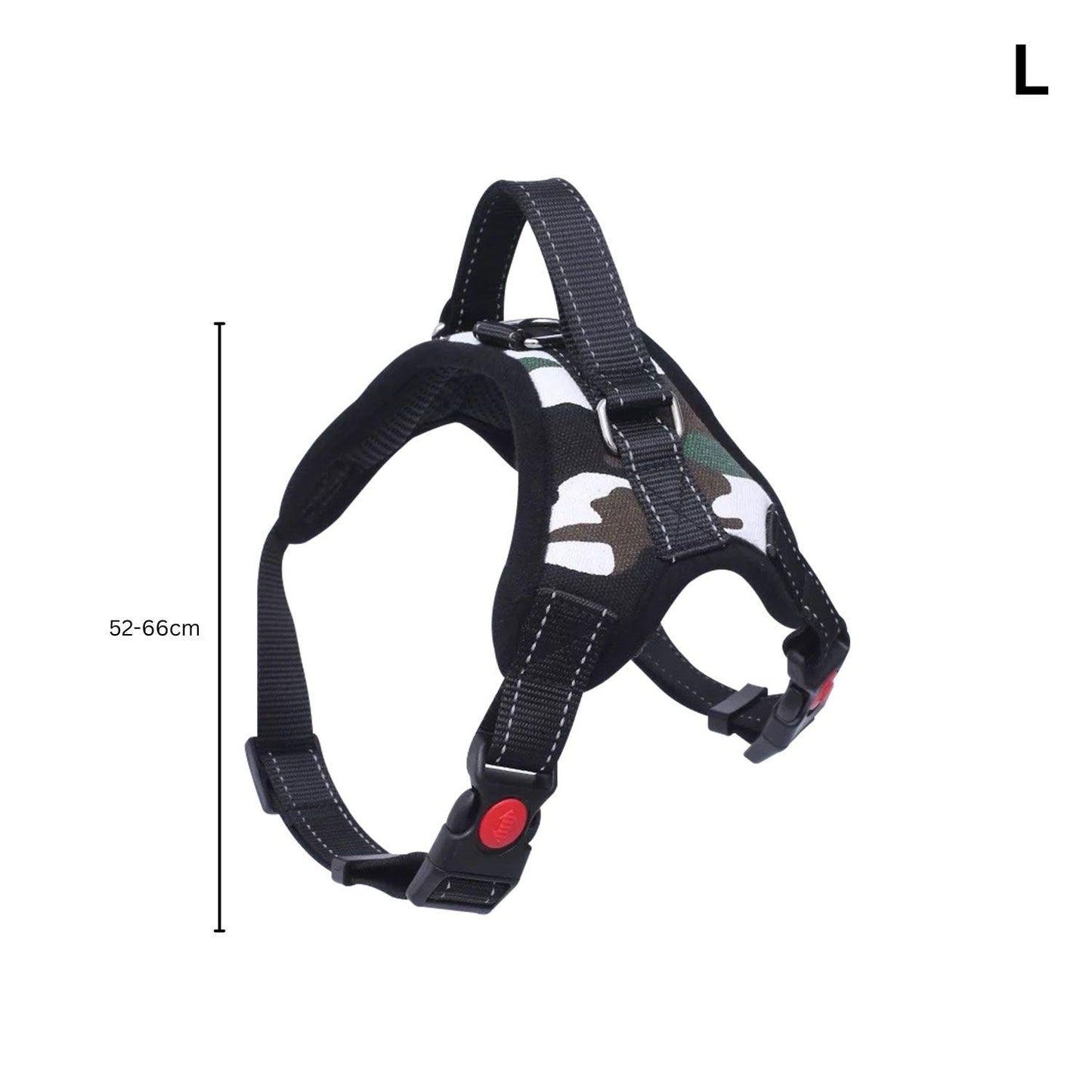 FLOOFI Dog Harness L Size (Army Green & White) - Mega Pet Store