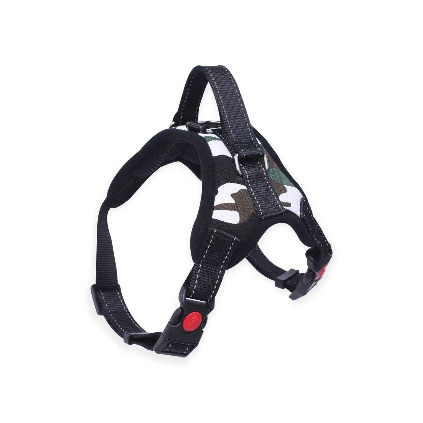 FLOOFI Dog Harness XL Size (Army Green & White) - Mega Pet Store