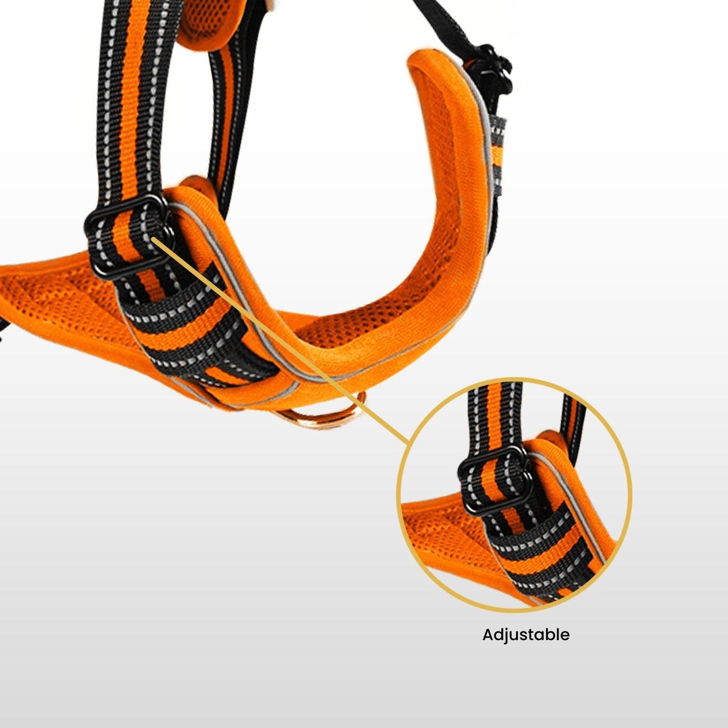 FLOOFI Dog Harness Vest XL Size (Orange) - Mega Pet Store
