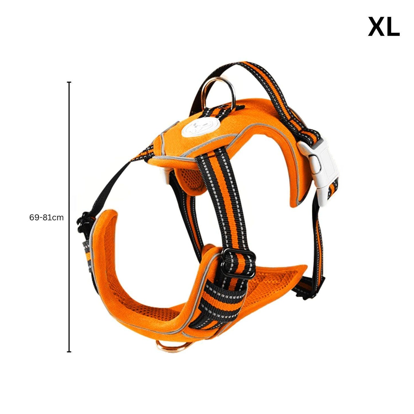 FLOOFI Dog Harness Vest XL Size (Orange) - Mega Pet Store