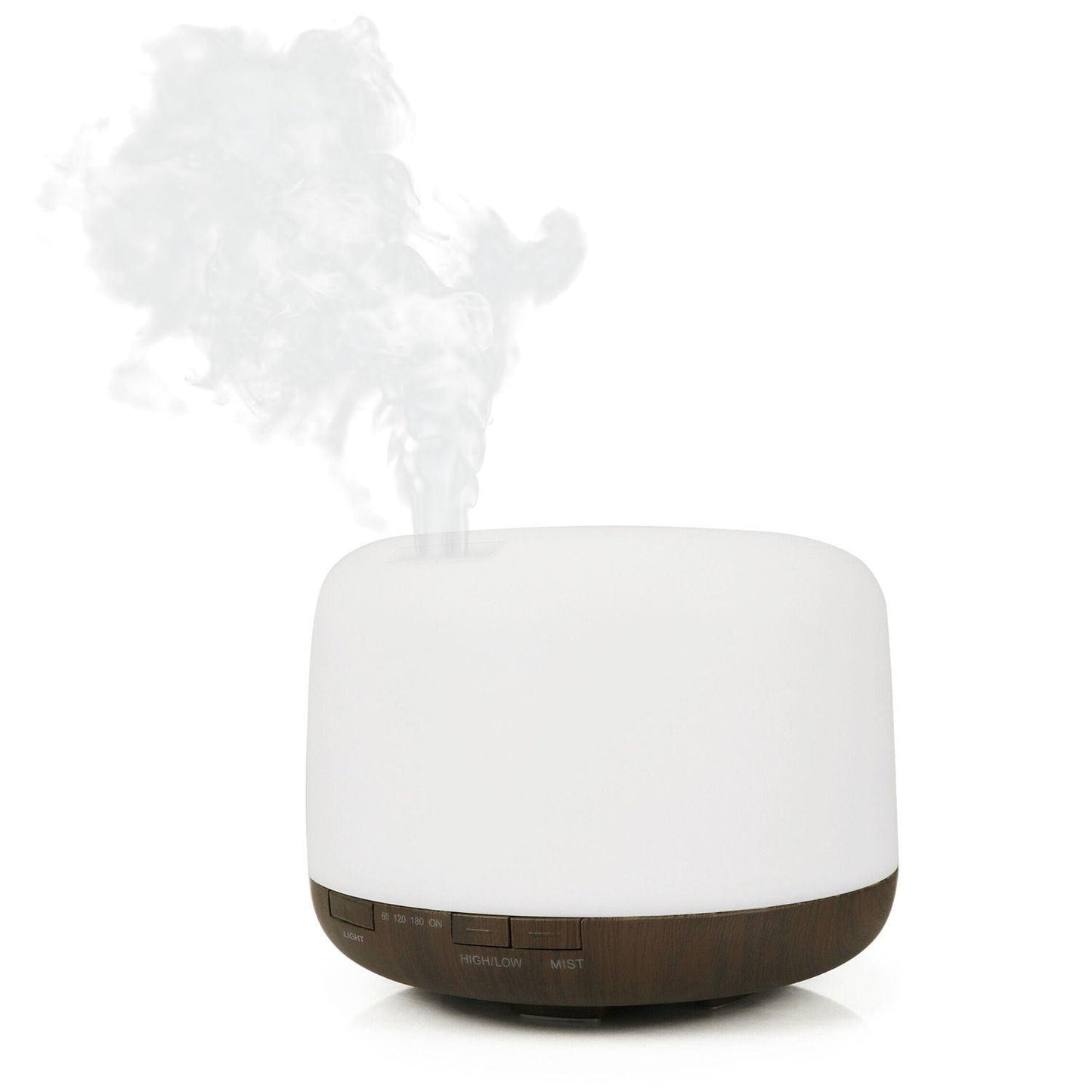 GOMINIMO 5 in1 LED Aromatherapy Essential Oil Diffuser 500ml (Dark Wood Base) - Mega Pet Store