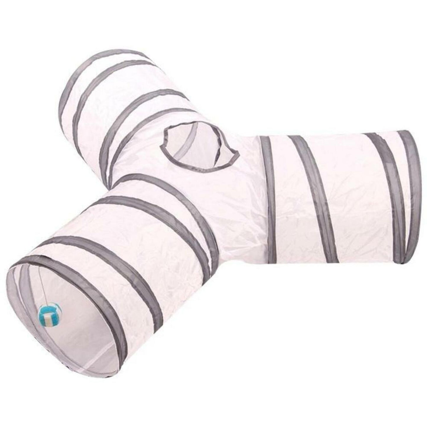 Floofi 4 Holes Cat Tunnel (White) - PT-CT-120-QQQ - Mega Pet Store