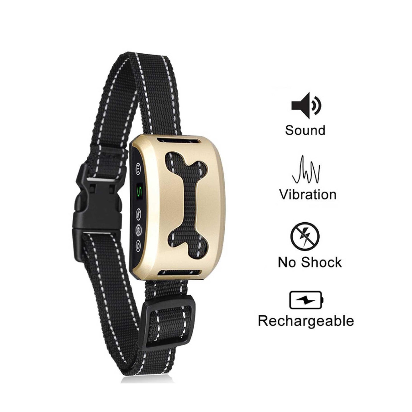 Dog Bark Collar - Sound and Vibration Automatic USB Rechargeable Training Device - Mega Pet Store