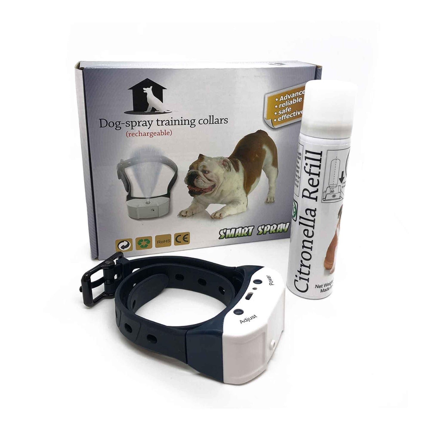 Dog Bark Collar - Citronella USB Rechargeable Mist Spray Training Device - Mega Pet Store