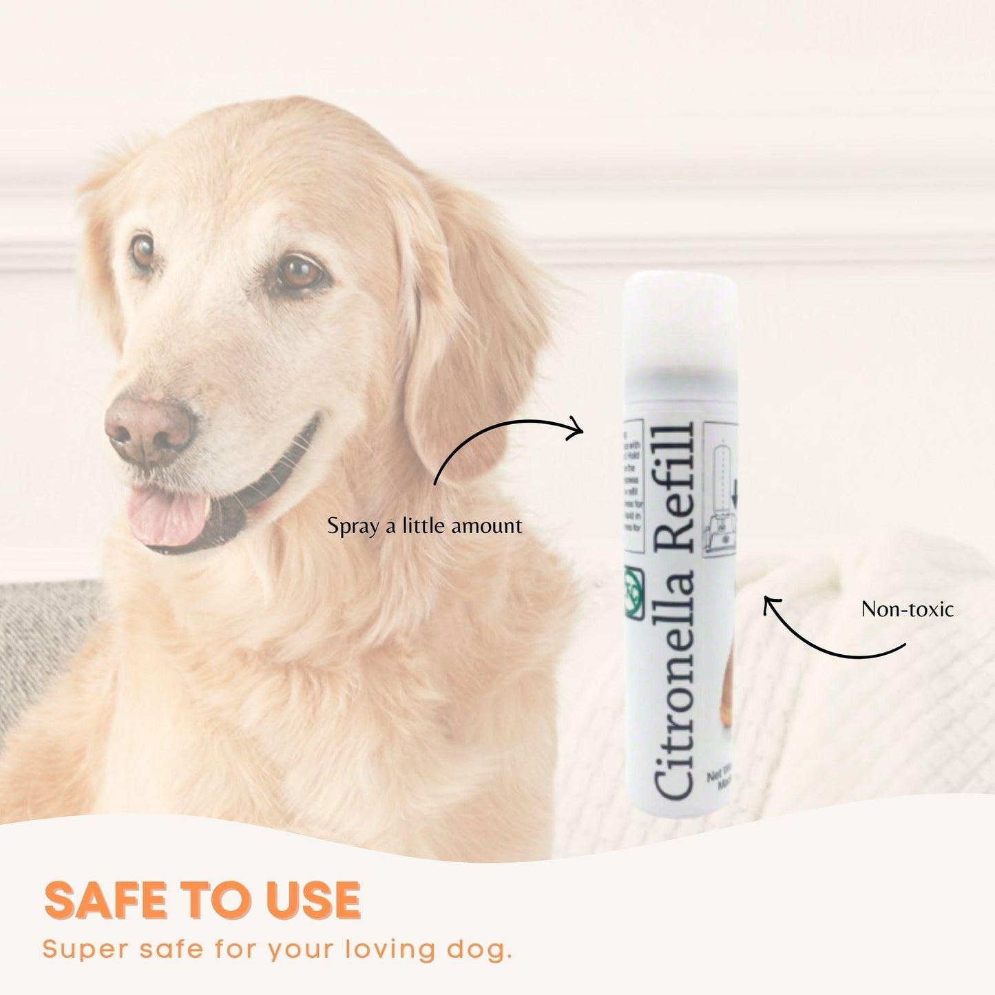 Dog Bark Collar - Citronella USB Rechargeable Mist Spray Training Device - Mega Pet Store