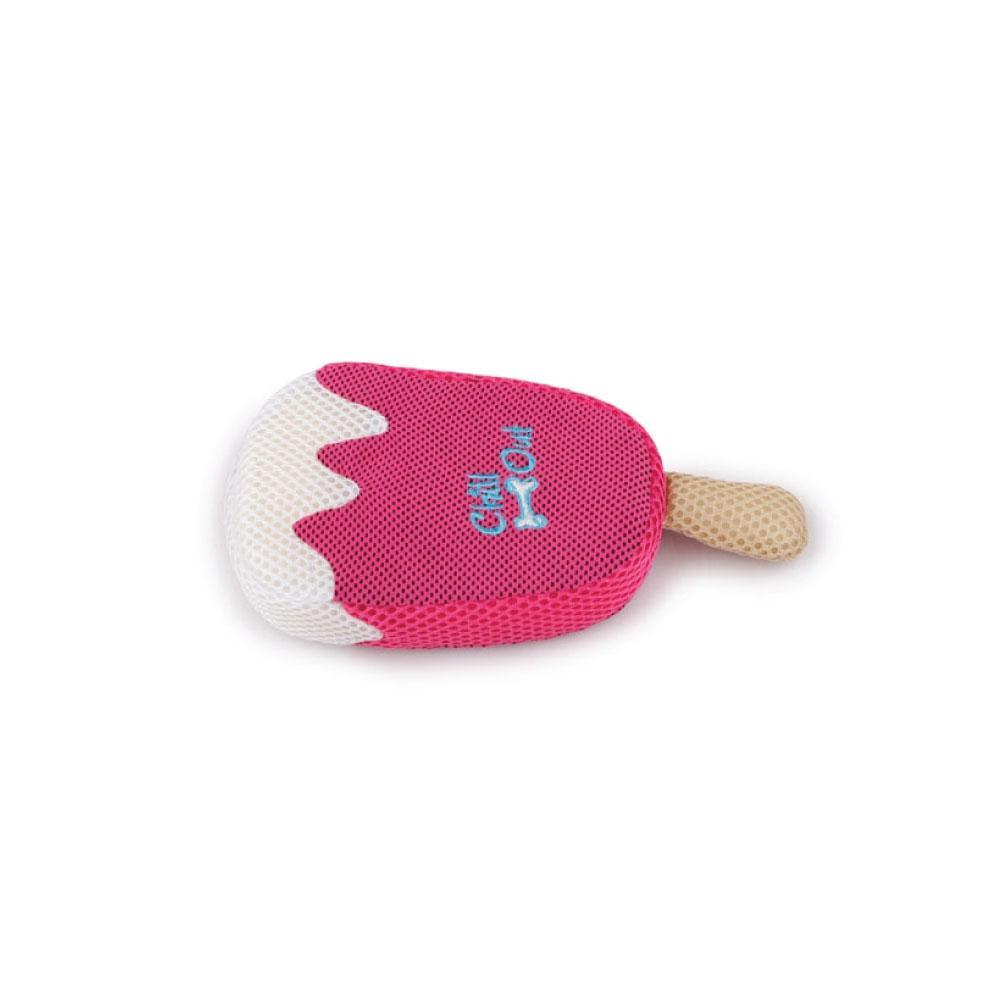 Dog Drinking Sponge Soak - Strawberry Ice Cream Shape Chew Play Toy AFP - Pink - Mega Pet Store