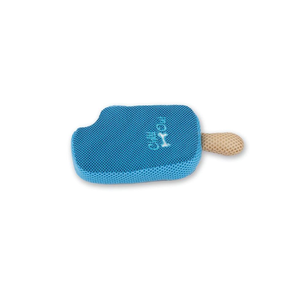 Dog Drinking Sponge Soak - Blueberry Ice Cream Shape Chew Play Toy AFP - Blue - Mega Pet Store