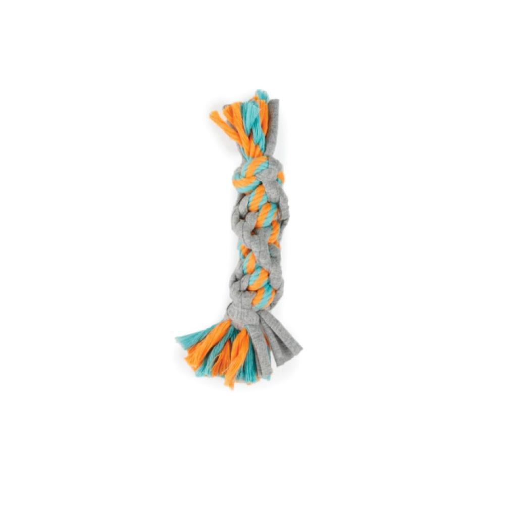 Puppy Chew Rope Toy - Dog Knotted Braided Rag Cotton Jersey Teething Play AFP - Mega Pet Store