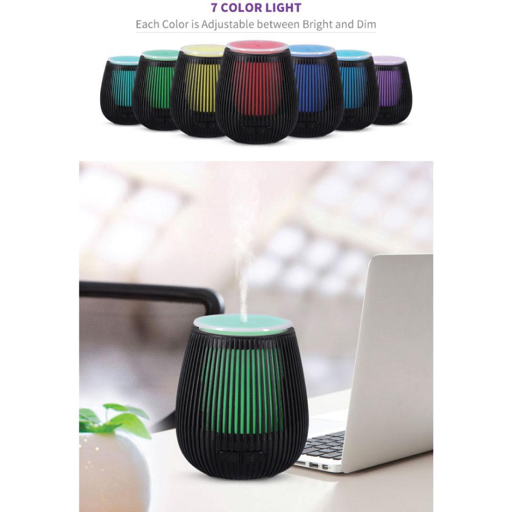 Essential Oil Aroma Diffuser USB - 100ml Black Portable Ultrasonic Car Humidifier - Mega Pet Store