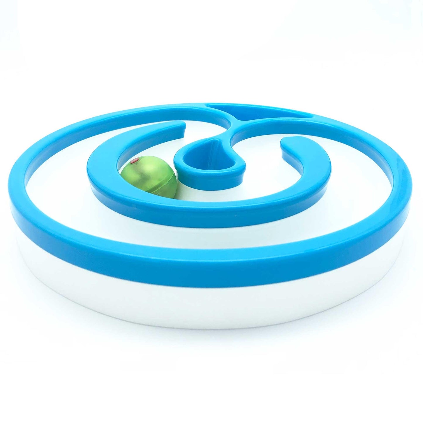 Interactive Cat Track Circle with LED Sound Light Rolling Ball - Chase Play Toy - Mega Pet Store