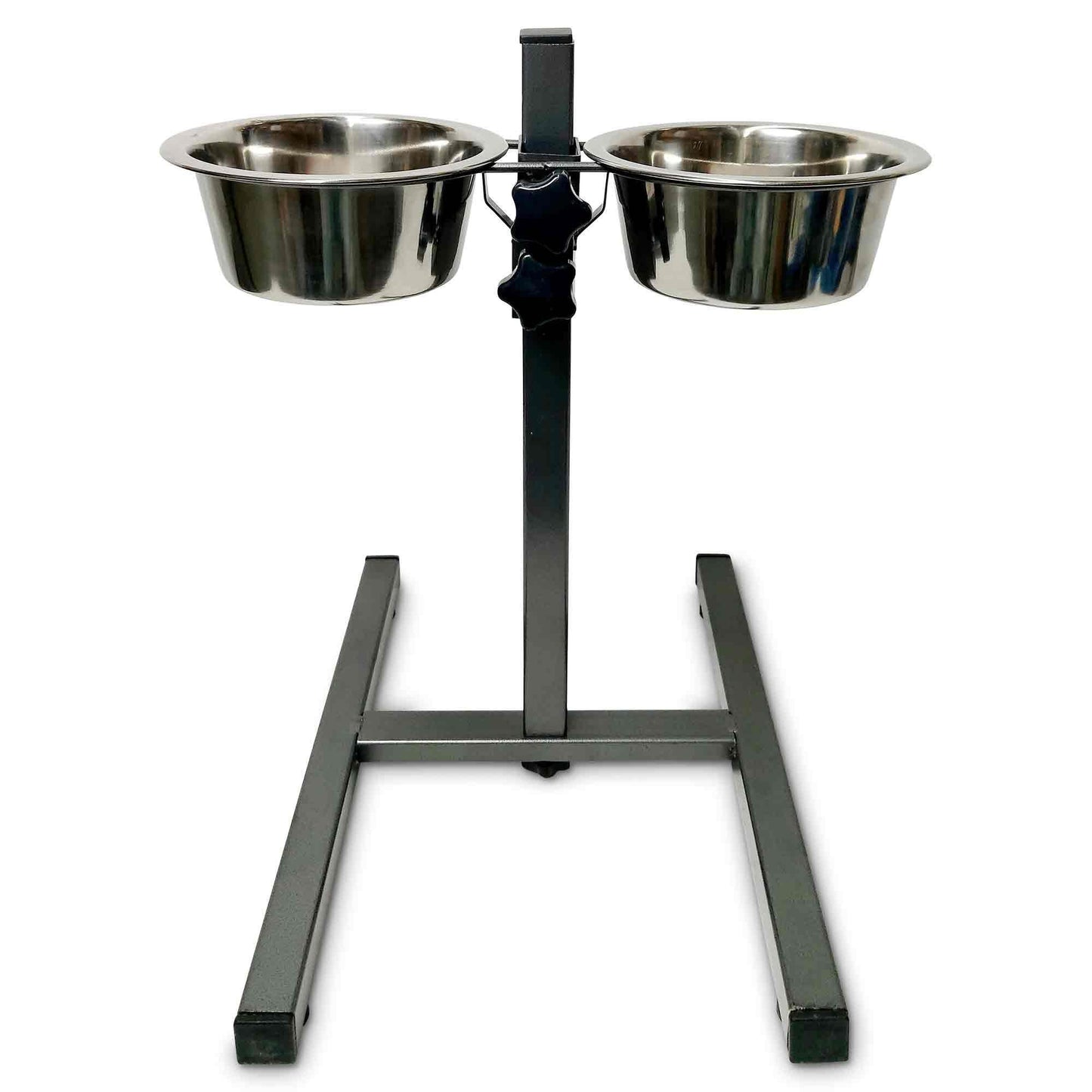Double Raised Dog Bowl Stand 350ml Pet Cat Elevated Adjustable Food Water Feeder - Mega Pet Store