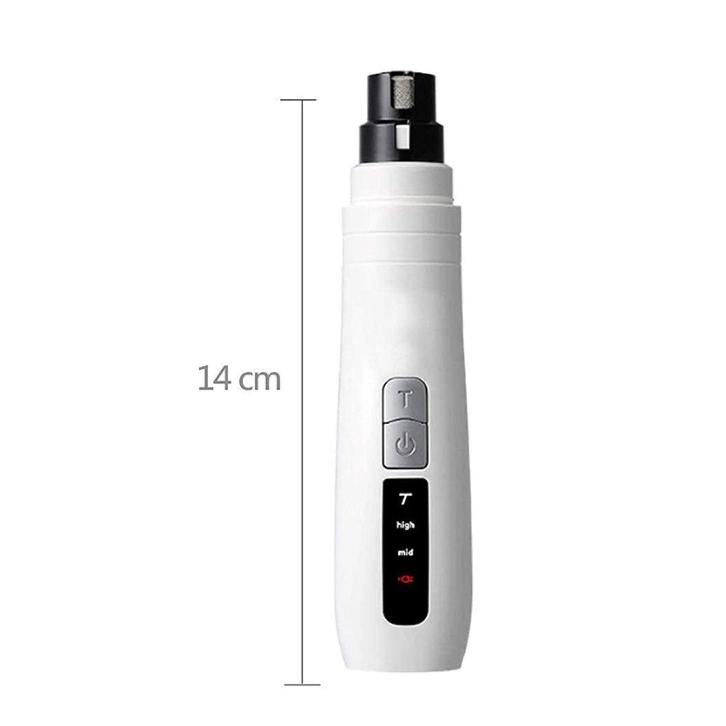 Pet Nail Grinder Dog Cat Electric Trimmer Turbo USB Rechargeable Claw Filer N9 - Mega Pet Store