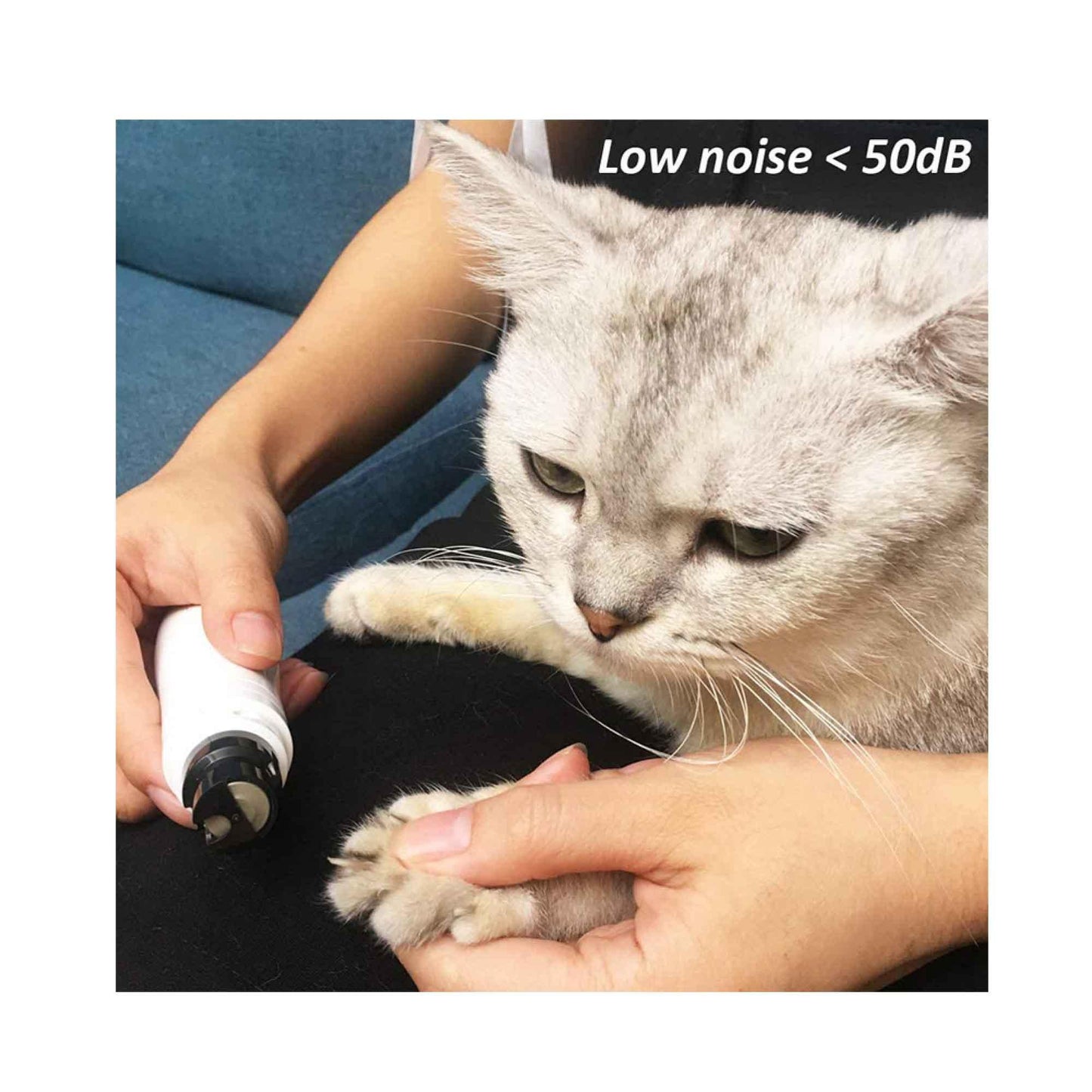 Pet Nail Grinder Dog Cat Electric Trimmer Turbo USB Rechargeable Claw Filer N9 - Mega Pet Store