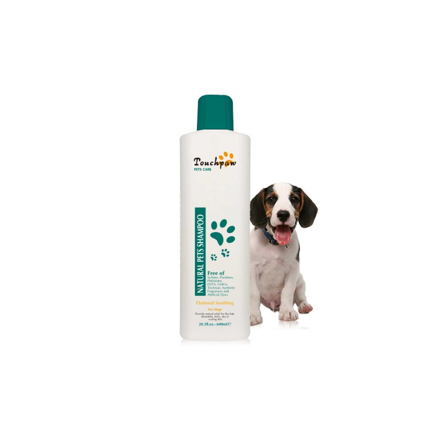 600ml Oatmeal Soothing Dog Shampoo Natural Itchy Dry Flaky Skin Puppy Grooming - Mega Pet Store