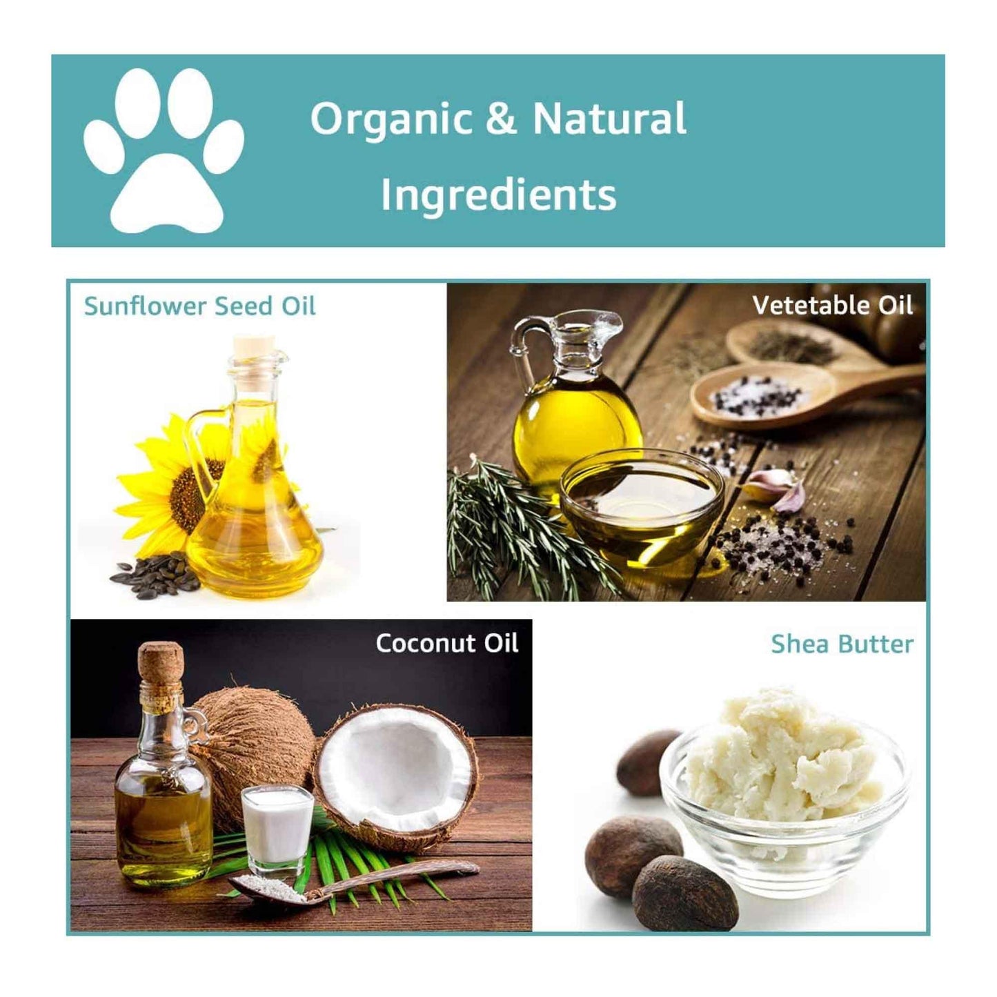 60g Pet Paw Balm - Dog or Cat Natural Organic Nose Soother Wax Ointment Cream - Mega Pet Store