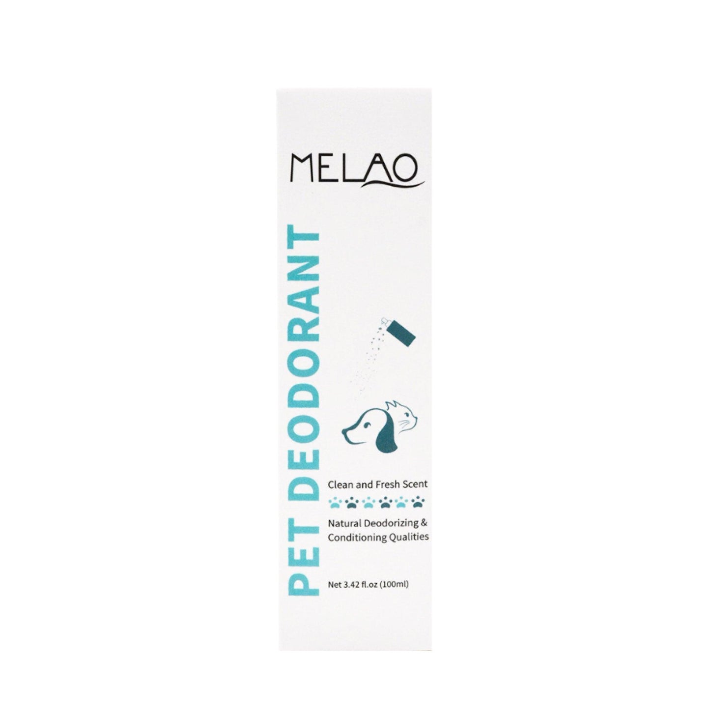 100ml Pet Deodorant - Dog Cat Spray Natural Conditioning Scented Deodorizer Melao - Mega Pet Store