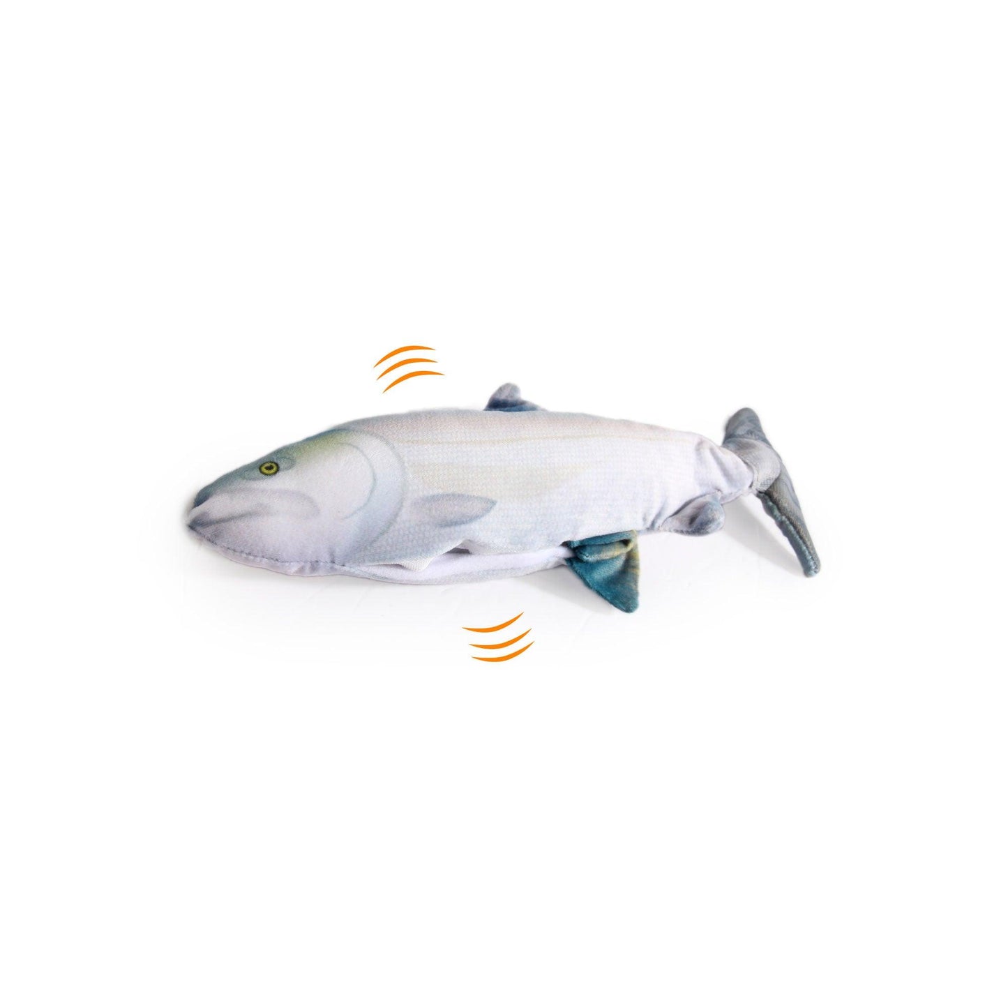 Jittering Sardine Cat Toy Flopping Dancing Fish + Catnip Silvervine Electric USB - Mega Pet Store