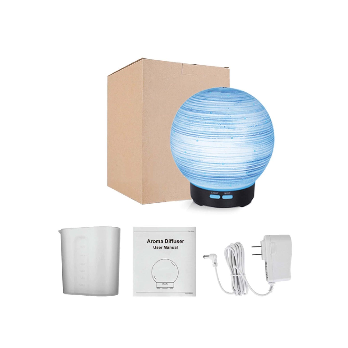 Essential Oil Aroma Diffuser - 100ml Ball Aromatherapy Ultrasonic Humidifier - Mega Pet Store